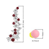 Shimmering Waterfall Cluster Earrings