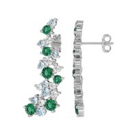Shimmering Waterfall Cluster Earrings