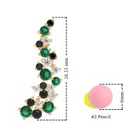 Shimmering Waterfall Cluster Earrings