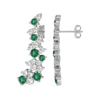 Shimmering Waterfall Cluster Earrings