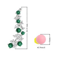 Shimmering Waterfall Cluster Earrings