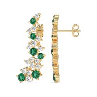 Shimmering Waterfall Cluster Earrings