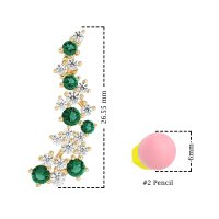 Shimmering Waterfall Cluster Earrings