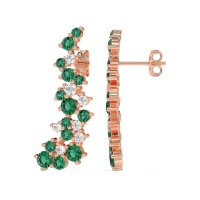 Shimmering Waterfall Cluster Earrings
