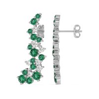 Shimmering Waterfall Cluster Earrings
