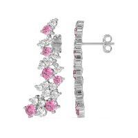 Shimmering Waterfall Cluster Earrings