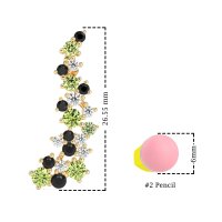 Shimmering Waterfall Cluster Earrings