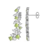 Shimmering Waterfall Cluster Earrings