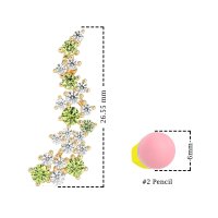 Shimmering Waterfall Cluster Earrings