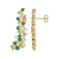 Shimmering Waterfall Cluster Earrings