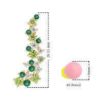 Shimmering Waterfall Cluster Earrings