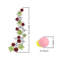 Shimmering Waterfall Cluster Earrings