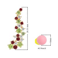 Shimmering Waterfall Cluster Earrings