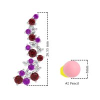 Shimmering Waterfall Cluster Earrings