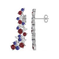Shimmering Waterfall Cluster Earrings