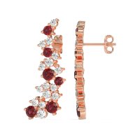 Shimmering Waterfall Cluster Earrings