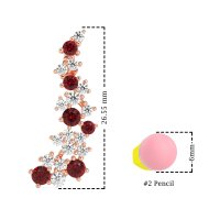 Shimmering Waterfall Cluster Earrings