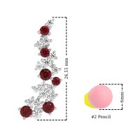 Shimmering Waterfall Cluster Earrings