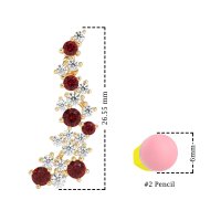 Shimmering Waterfall Cluster Earrings