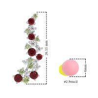 Shimmering Waterfall Cluster Earrings