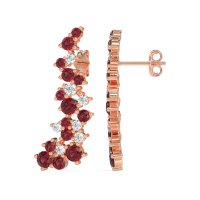 Shimmering Waterfall Cluster Earrings