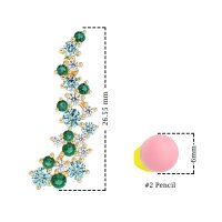 Shimmering Waterfall Cluster Earrings