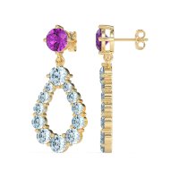 Open Pear Dangling Drop Earrings