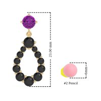 Open Pear Dangling Drop Earrings