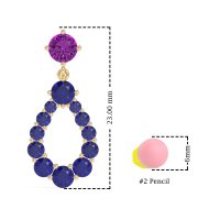 Open Pear Dangling Drop Earrings