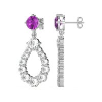 Open Pear Dangling Drop Earrings