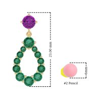 Open Pear Dangling Drop Earrings