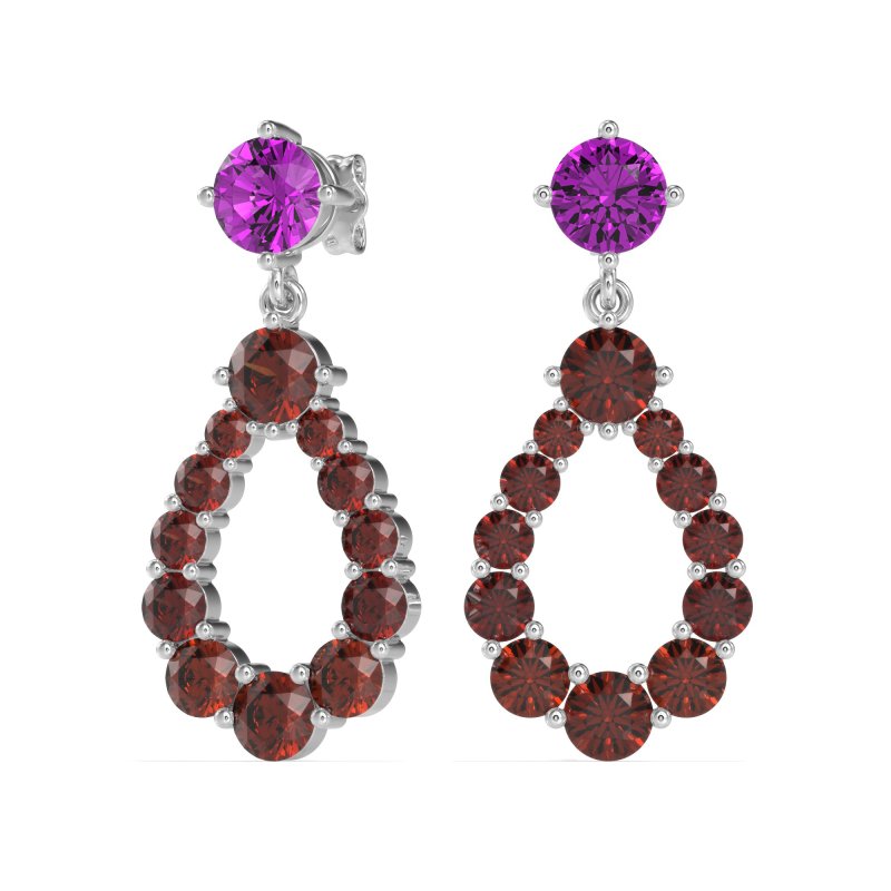 Open Pear Dangling Drop Earrings
