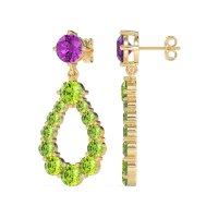 Open Pear Dangling Drop Earrings