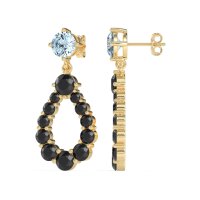 Open Pear Dangling Drop Earrings