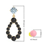 Open Pear Dangling Drop Earrings