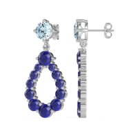 Open Pear Dangling Drop Earrings