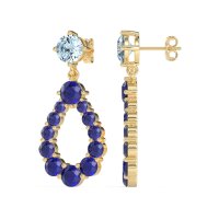Open Pear Dangling Drop Earrings