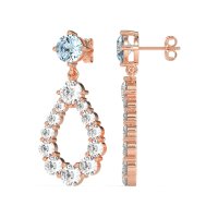 Open Pear Dangling Drop Earrings