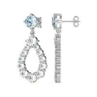 Open Pear Dangling Drop Earrings