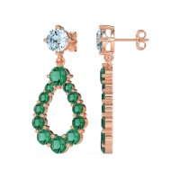 Open Pear Dangling Drop Earrings