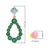 Open Pear Dangling Drop Earrings