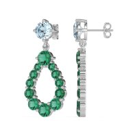 Open Pear Dangling Drop Earrings