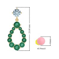 Open Pear Dangling Drop Earrings