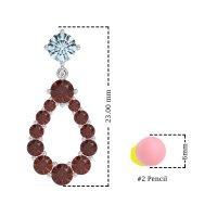 Open Pear Dangling Drop Earrings