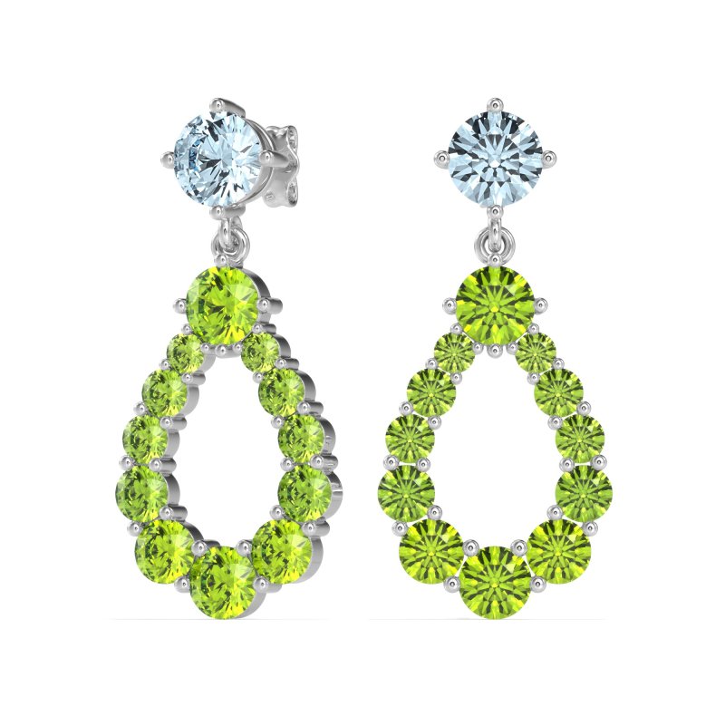 Open Pear Dangling Drop Earrings
