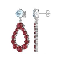 Open Pear Dangling Drop Earrings