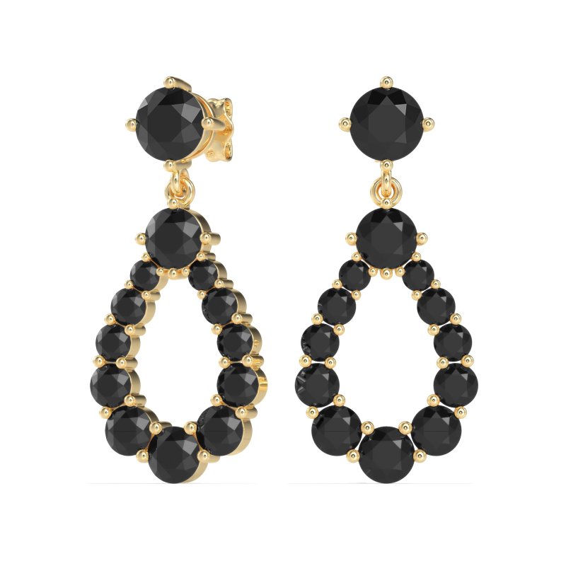 Open Pear Dangling Drop Earrings