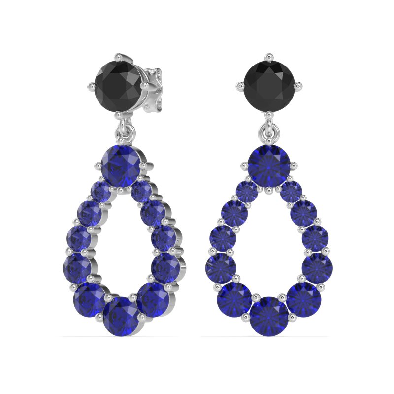 Open Pear Dangling Drop Earrings