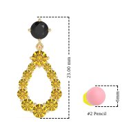 Open Pear Dangling Drop Earrings