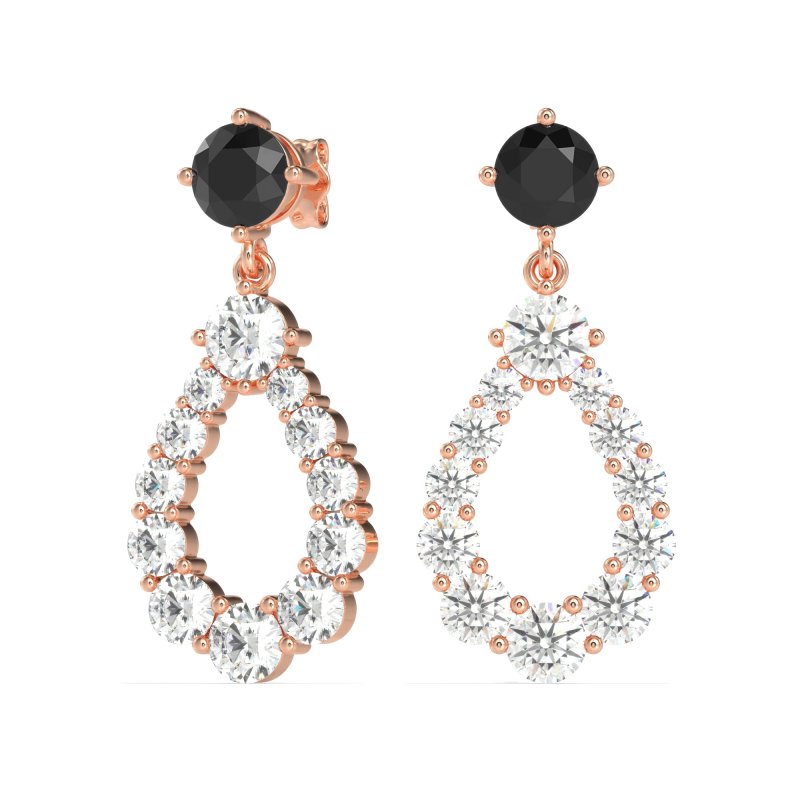 Open Pear Dangling Drop Earrings